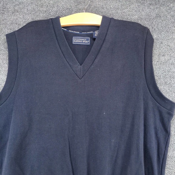 Steve Stricker Fairway Sport Men's Sweater Vest Blue XXL Sleeveless V-Neck VTG - Picture 3 of 12